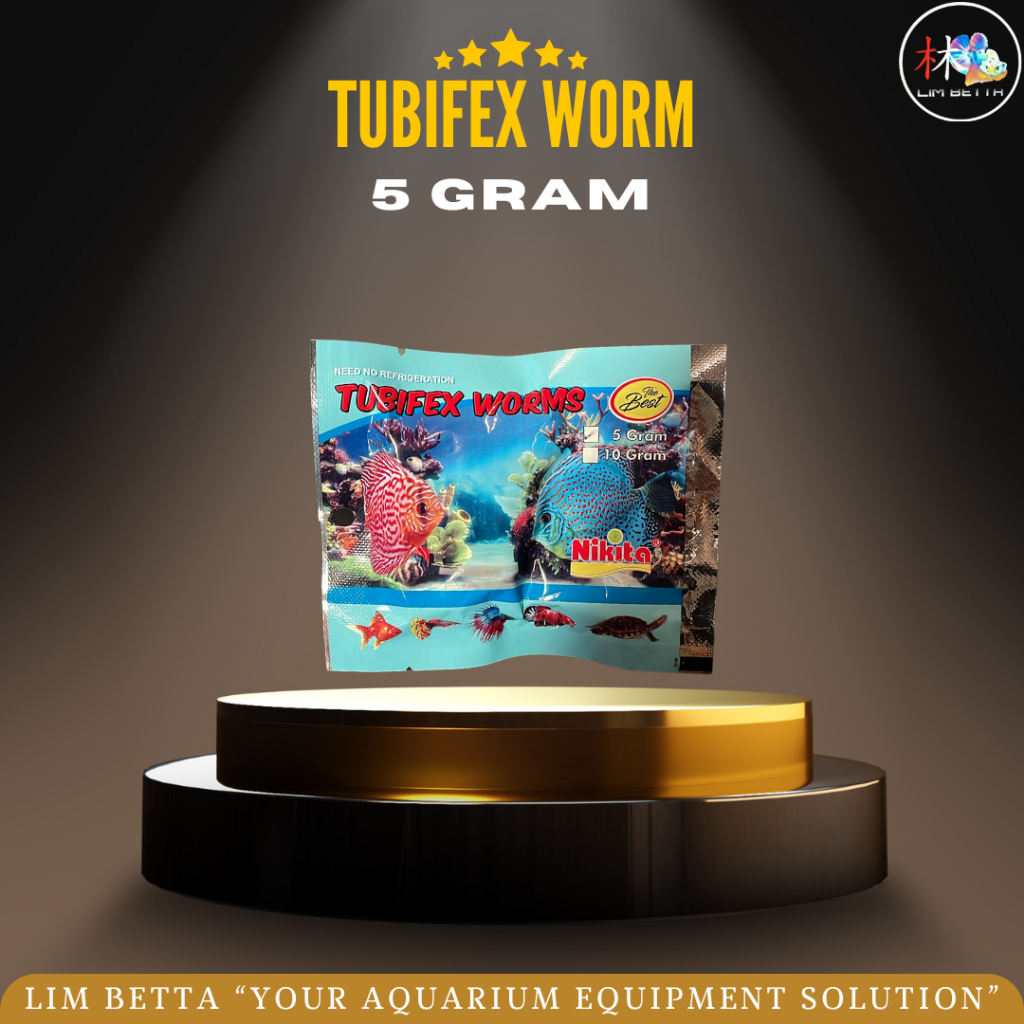 TUBIFEX WORM NIKITA 5 GRAM / CACING KERING / CACING SUTRA KERING
