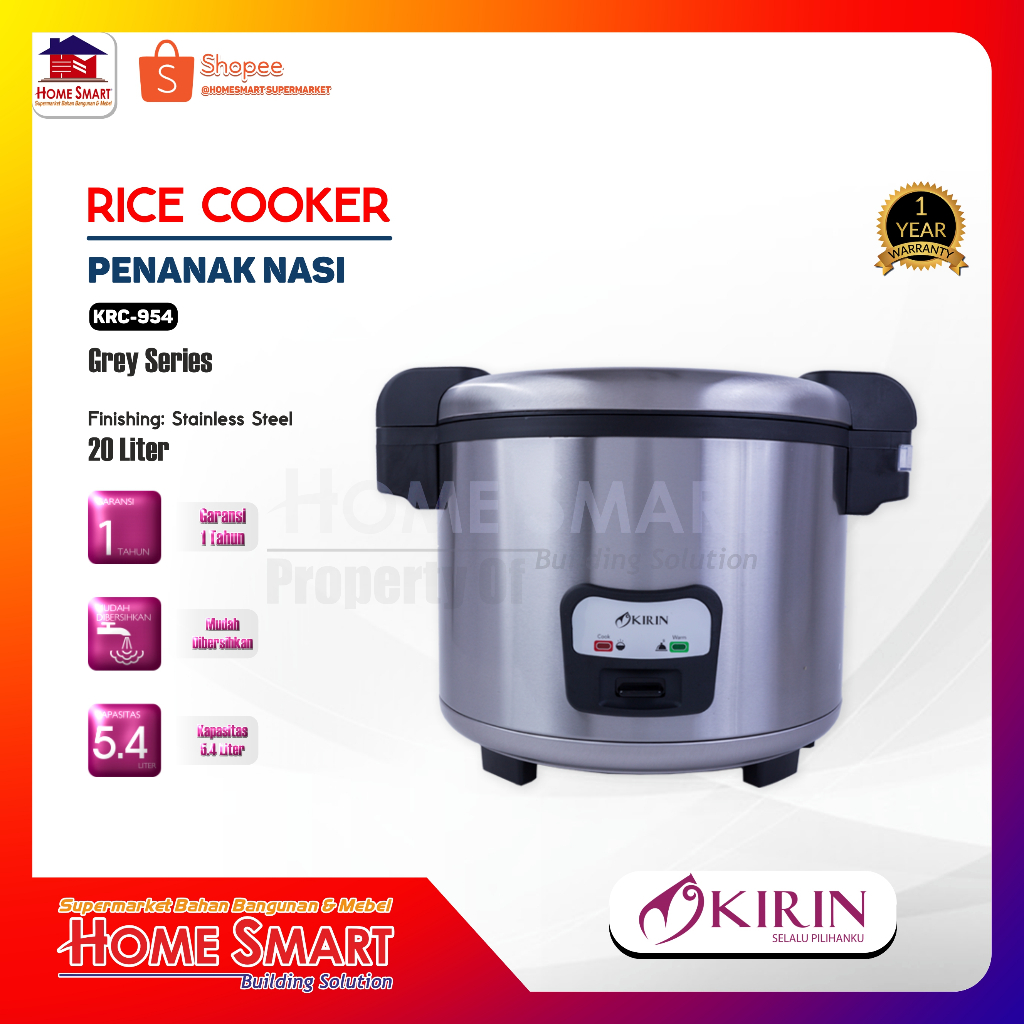 KIRIN RICE COOKER 5.4 LITER |KRC-954