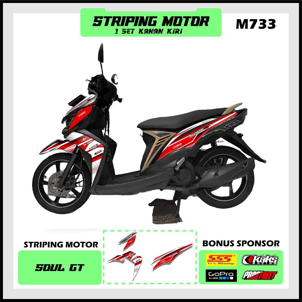 STIKER STRIPING MOTOR YAMAHA MIO SOUL GT M733 STICKER SETRIPING LIST SETIKER SETRIP STRIP MODIF MODI