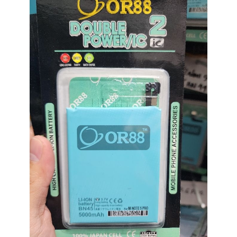 Baterai Oriens88 Double Power 2 IC XIAOMI REDMI NOTE 5 PRO/REDMI NOTE 5/BN-45