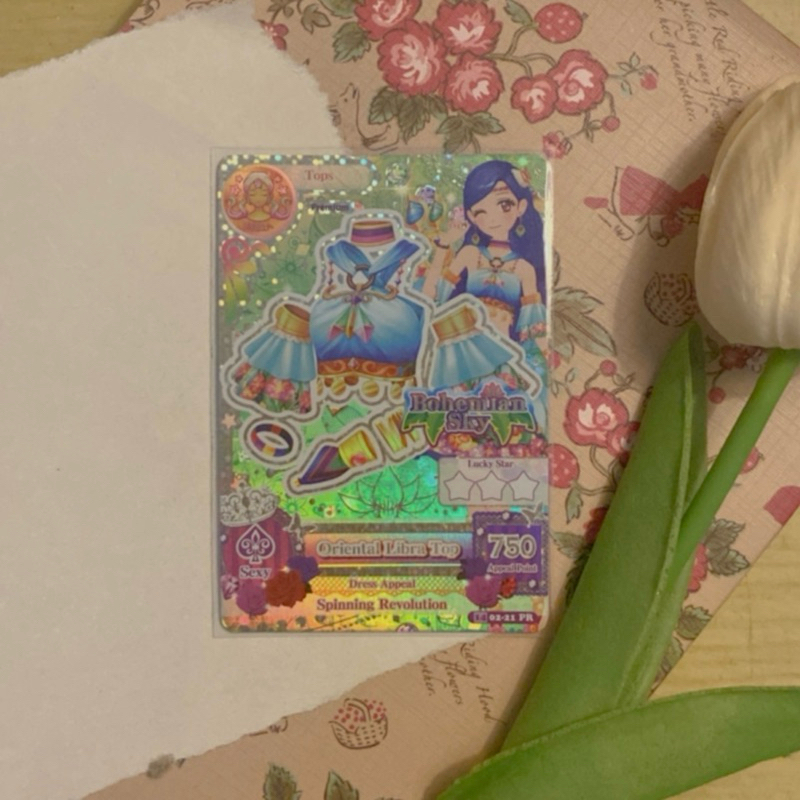 Kartu Aikatsu Indonesia Sora Kazesawa Premium Bohemian Sky Oriental Libra Top