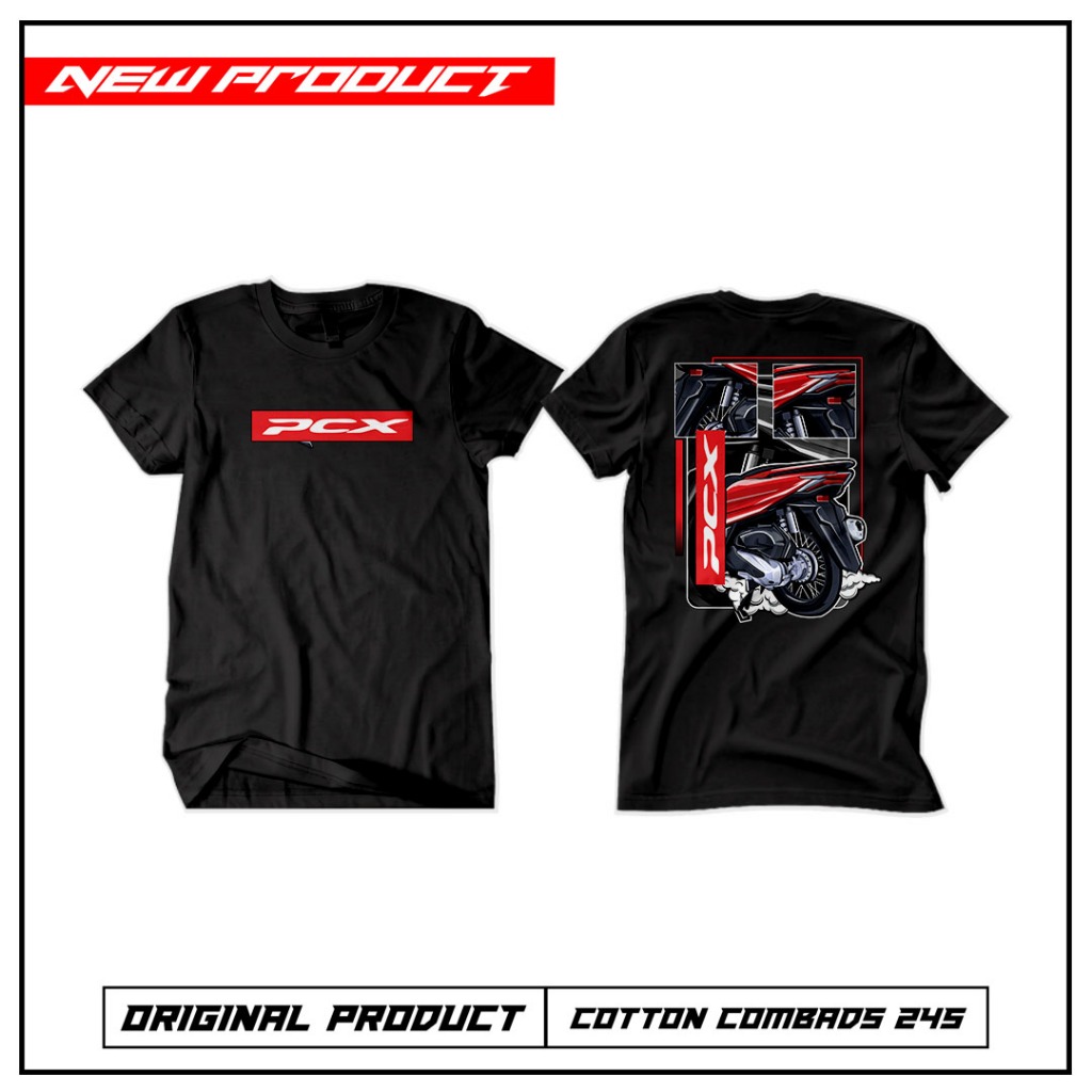 Kaos PCX BELAKANG (Motor Racing) / Kaos Kata Kata / Kaos Keren / Kaos Viral / Kaos Murah