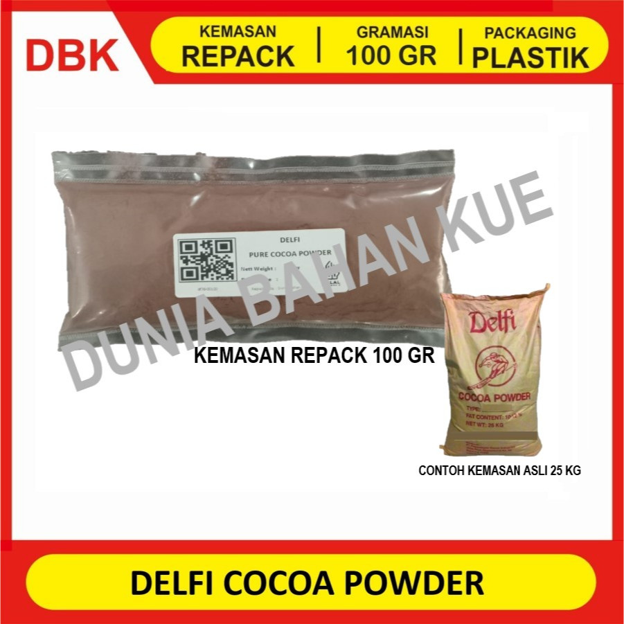 

Delfi Cocoa Powder / Coklat Bubuk - Dark - 100 gr