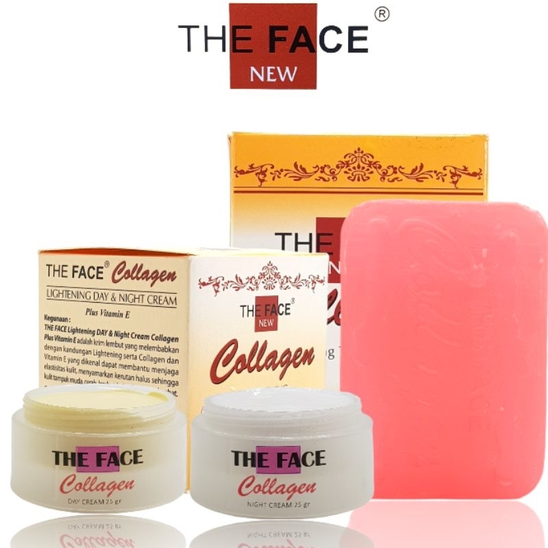 Paket Cream Collagen The Face Dan Sabun Original Bpom