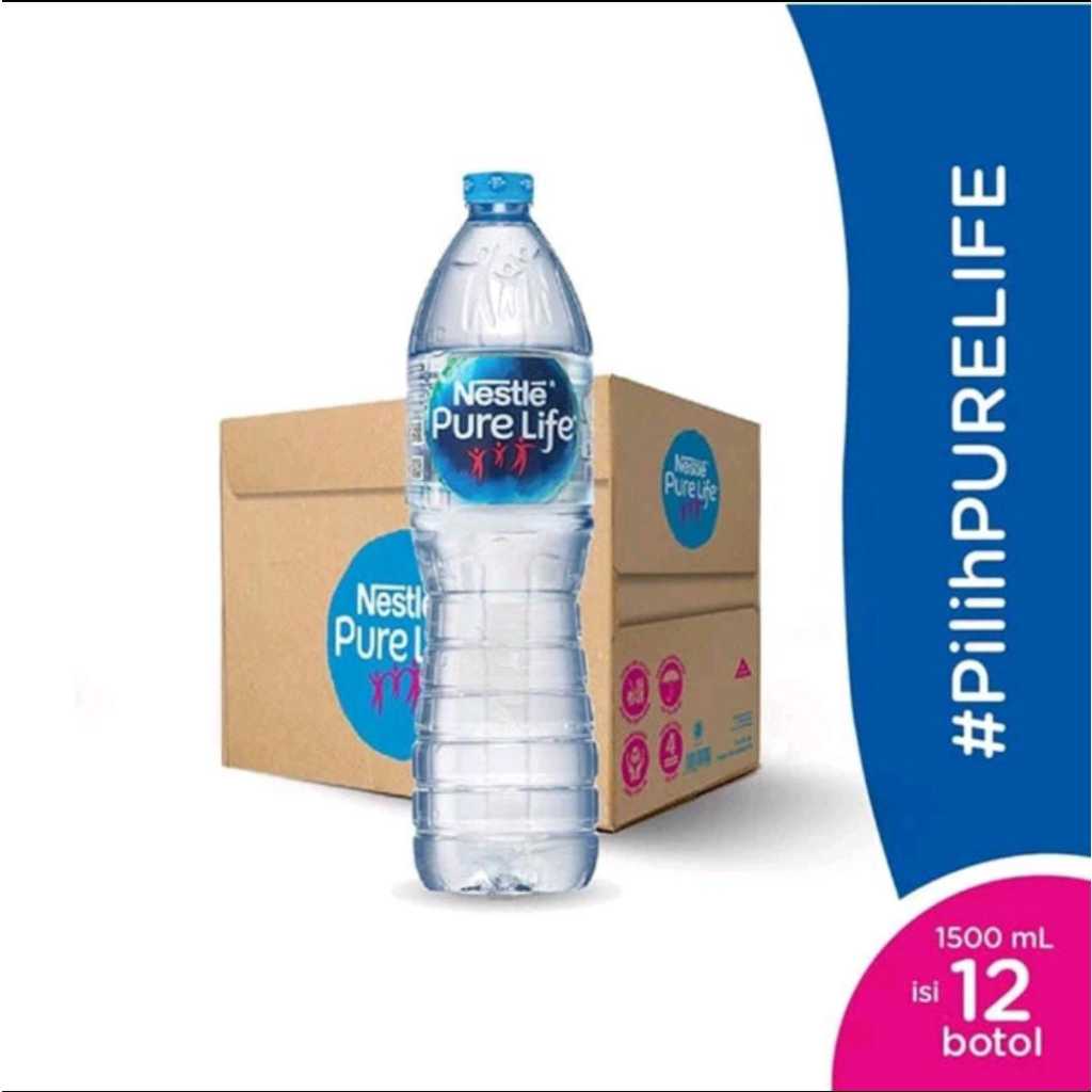 

Nestle Pure Life Air Mineral Botol 1500ML isi 12 pcs/KARTON