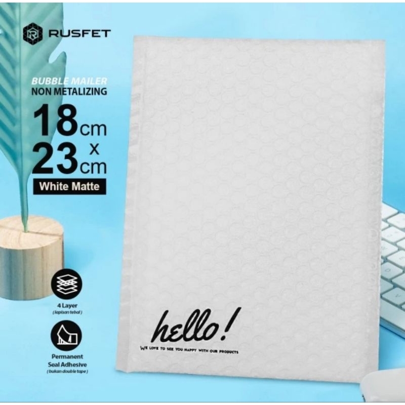 

BUBBLE MAILER PUTIH (AMPLOP BUBBLE) 18cm x 23cm