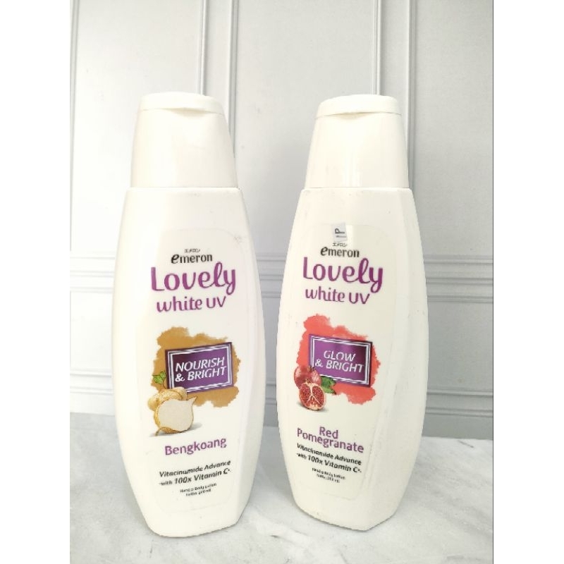 Emeron Lovely White UV Glow & Bright 200ml/ Emeron Lovely White UV Nourish & Bright/handbody emeron/