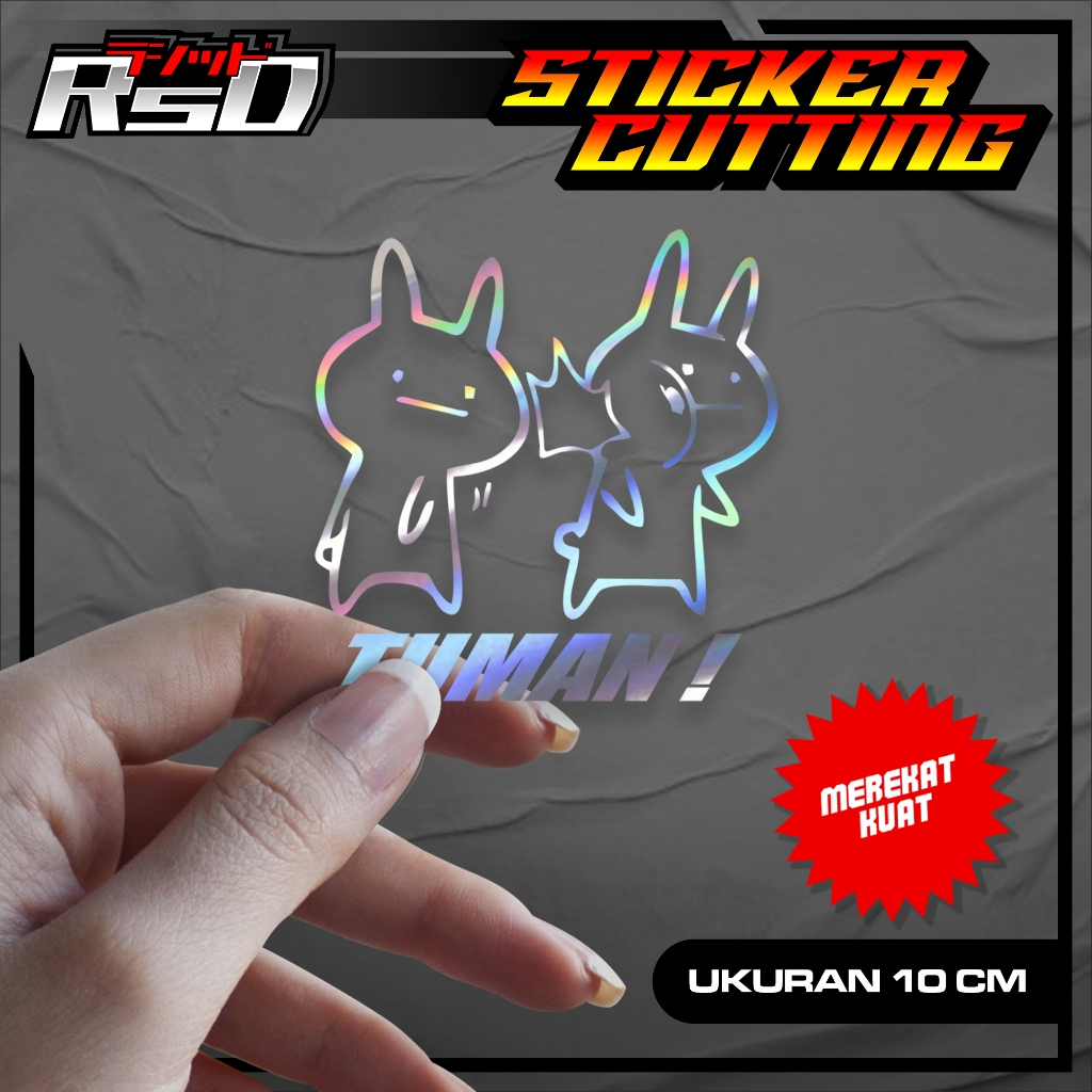 

TUMAN ! cutting sticker custom lucu, stiker meme lucu, emoji lucu stiker terlaris