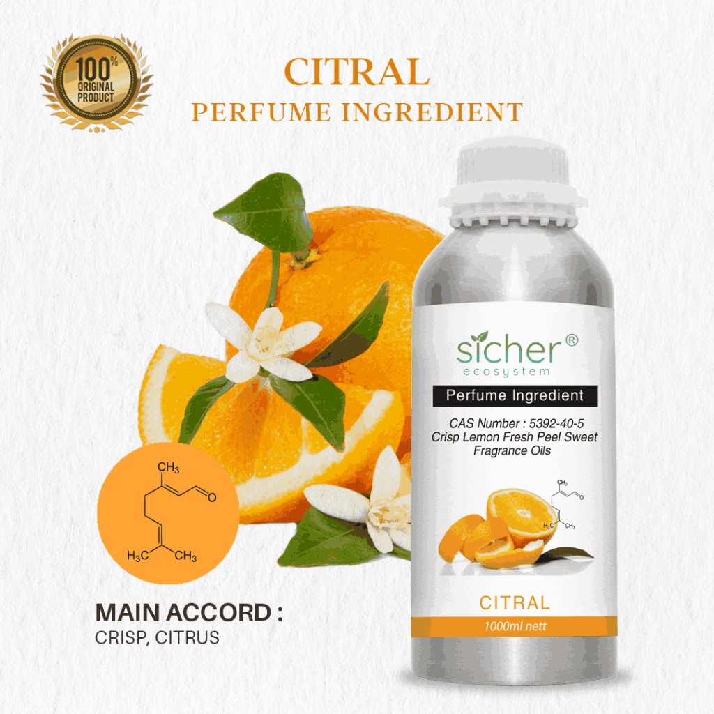 Sicher RAW Material / Perfume Ingredient / Natural Isolate Oil Citral 1000ml
