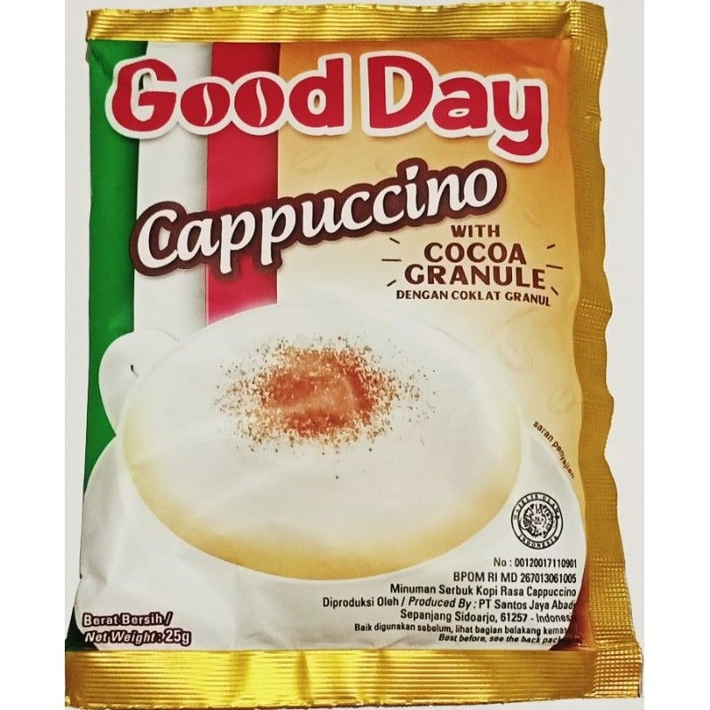 

Kapal api bukan kopi Gooday cappucino granule kopi instan 3in1