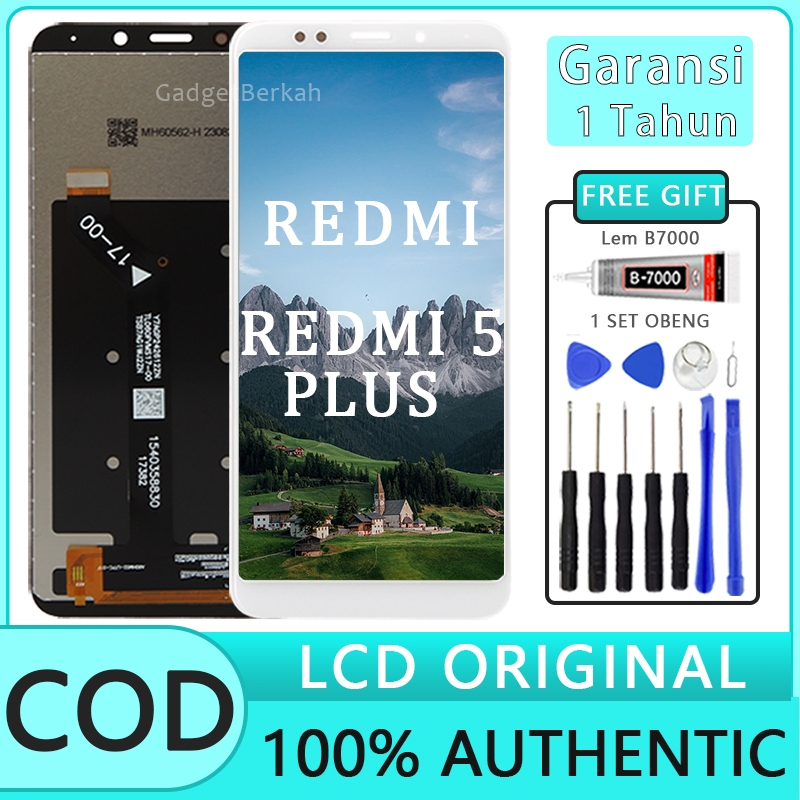 【Original 100%】 LCD TOUCHSCREEN FULLSET XIAOMI REDMI 5 PLUS  BIG GLASS  Original Quality/ORIGINAL100% LCD/copotan (12 months warranty)