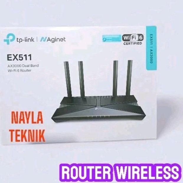 TP-LINK AGINET AX3000 WIFI 6 Router tp link router ex511 acces point Dual-band Gigabit ports
