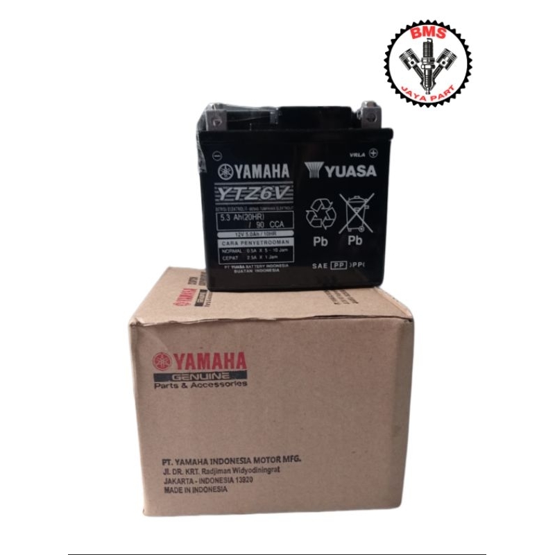 Battery Assy/Aki Yuasa YTZ6V Asli Yamaha