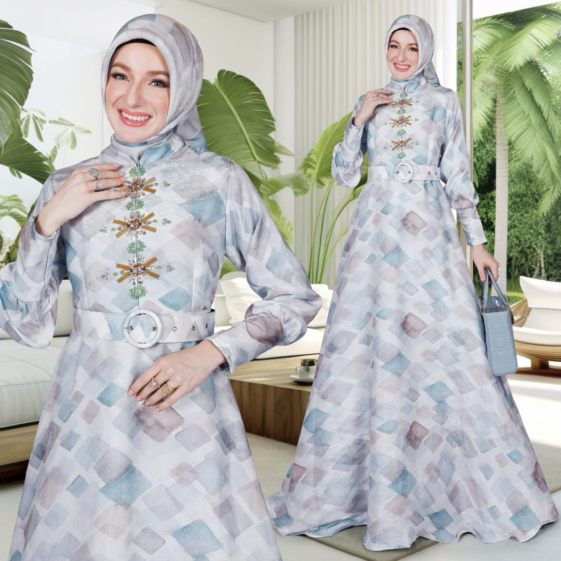 dress tuscany italiano+hijab+belt