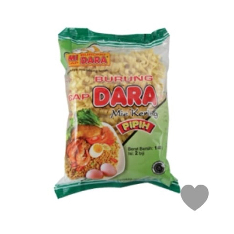 

Mie kering Cap BURUNG DARA biasa / pipih 136/140gram