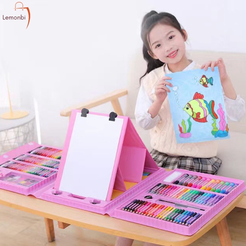 

ART P2X9 Crayon Anak Pengasah 28pcs Set Alat Menggambar Melukis Anakanak Crayon Cat Air Pensil