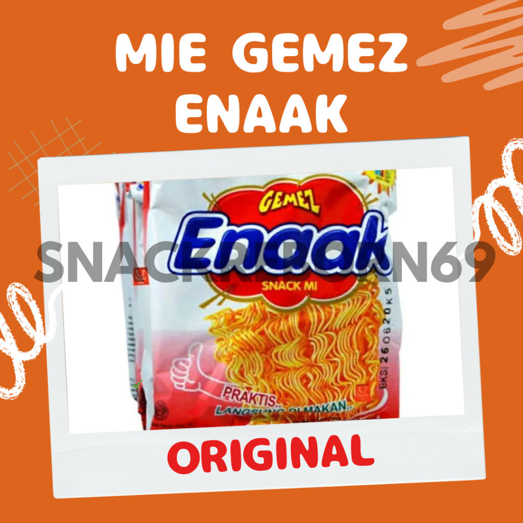 

Mie Gemez Enaak Renceng 17 gram Isi 10 Pcs