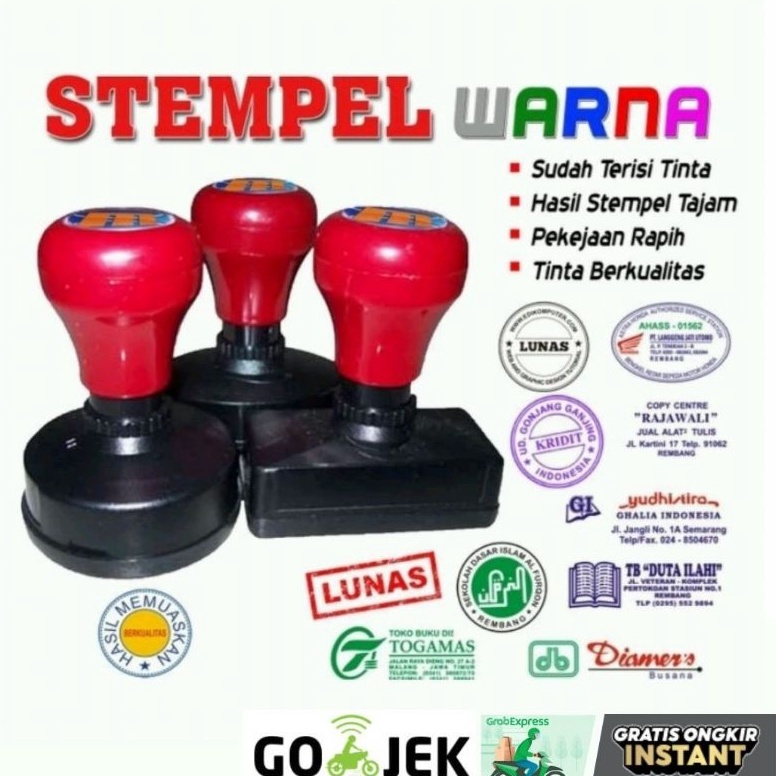 

ART O7K5 STEMPEL WARNA PETAK UKURAN STANDAR STEMPEL FLASH FREE DESAIN