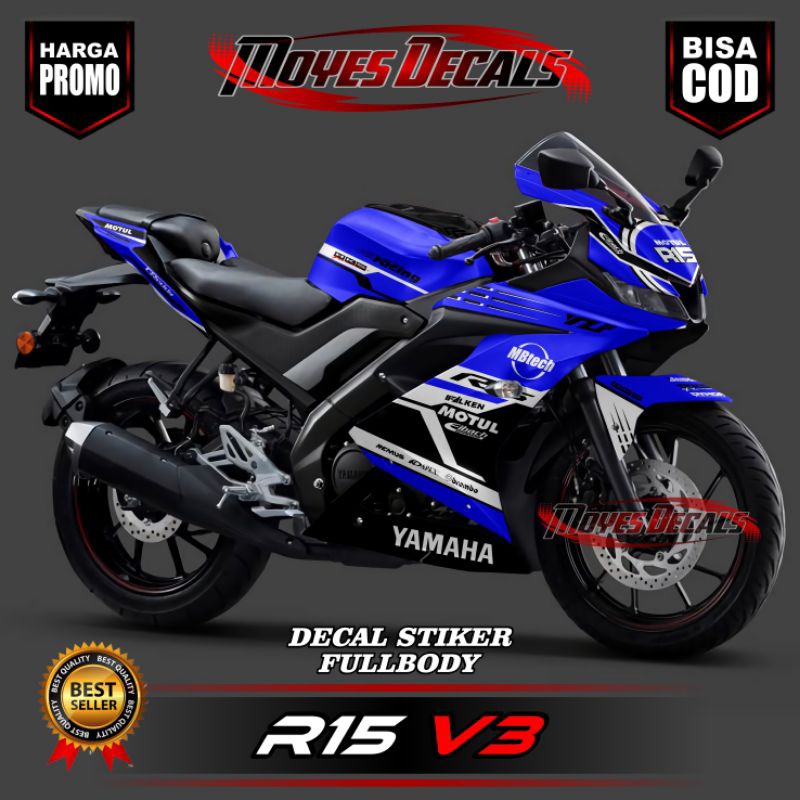 Decal Yamaha R15 V3 Full Body ,Decal sticker Yamaha R15 V3 MBtech