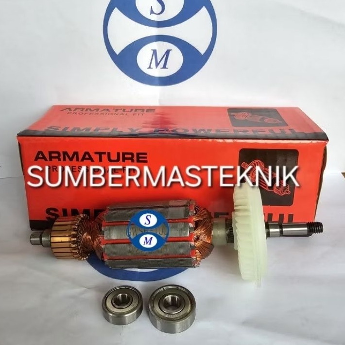 ARMATURE BOSCH GWS6-100 ANGKER MESIN GERINDA BOSCH GWS 6-100 BENZ