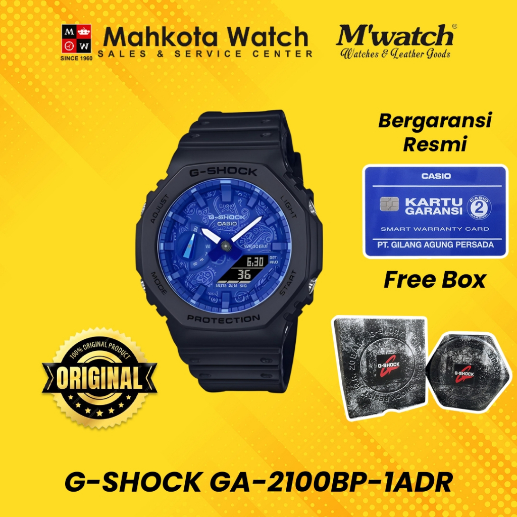 JAM TANGAN PRIA G-SHOCK GA-2100BP-1ADR ORIGINAL