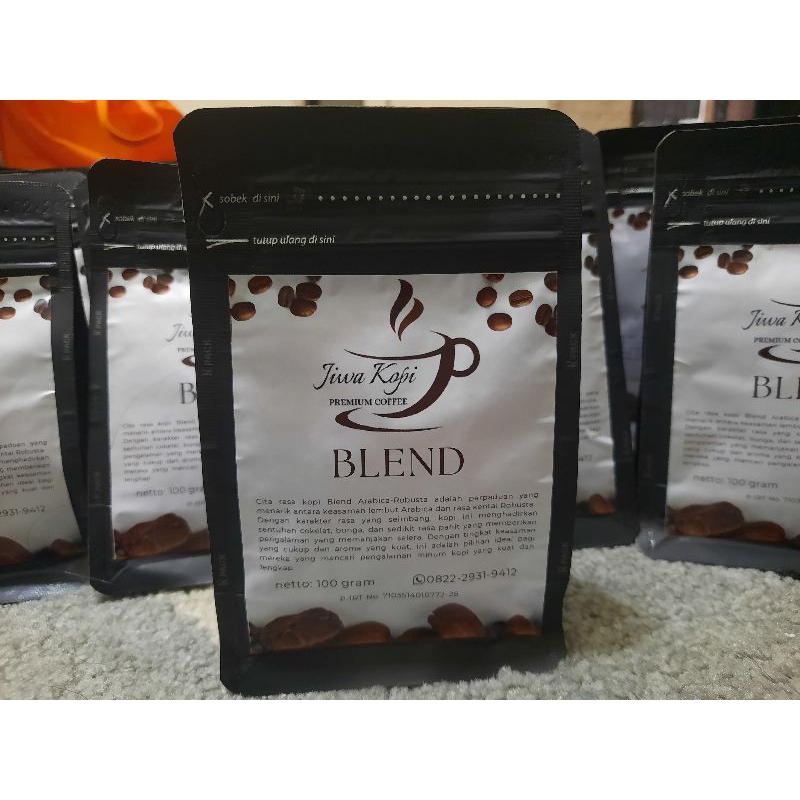 

Kopi Blend (Arabika + Robusta) Lereng Bromo Kopi bubuk biji kopi 100gram Natural single orign tanpa gula - Jiwa Kopi