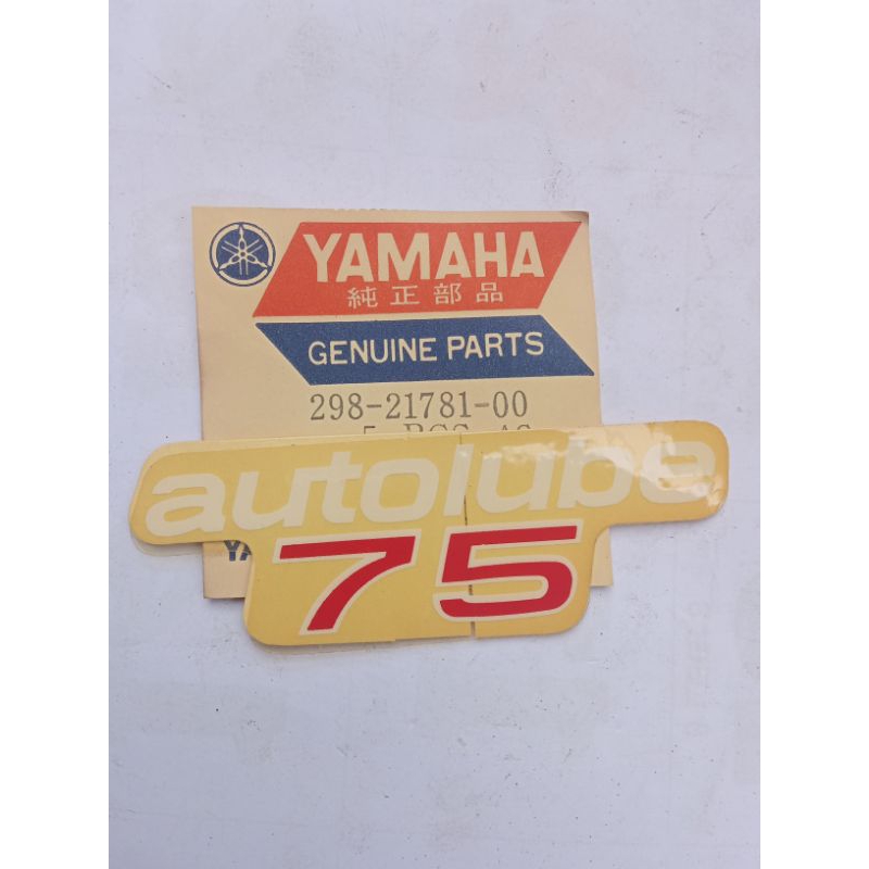sticker striping decals Lis Yamaha v70 v75 DE 298-21781-00 original