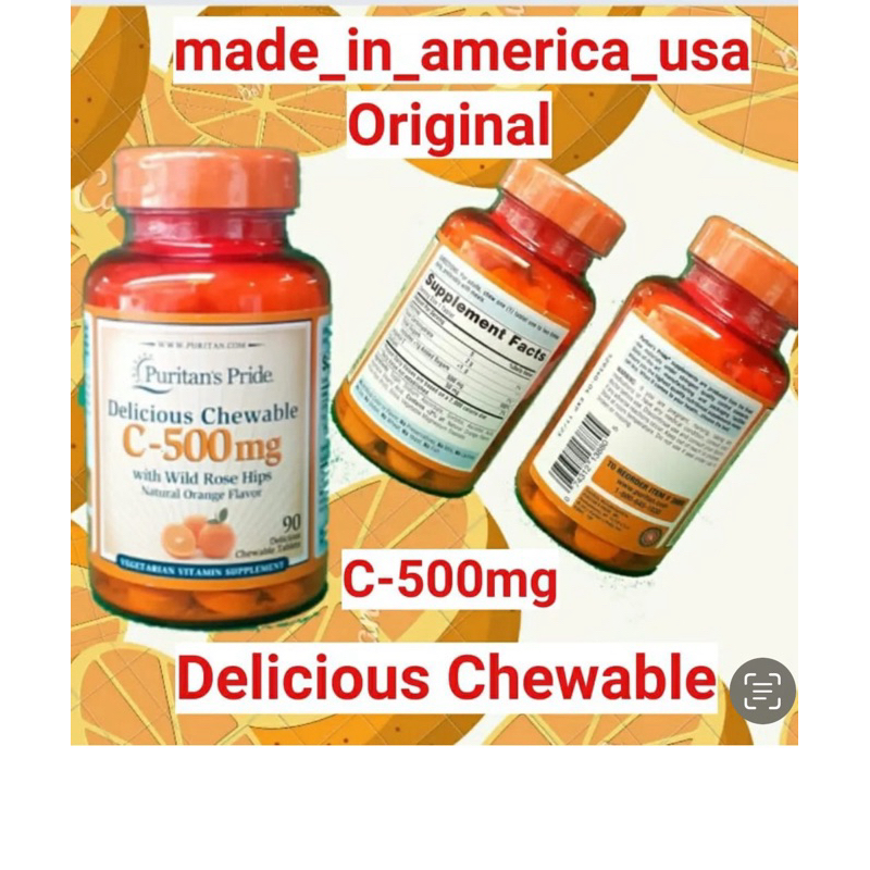 Puritan’s pride delicious chewable Vitamin C-500