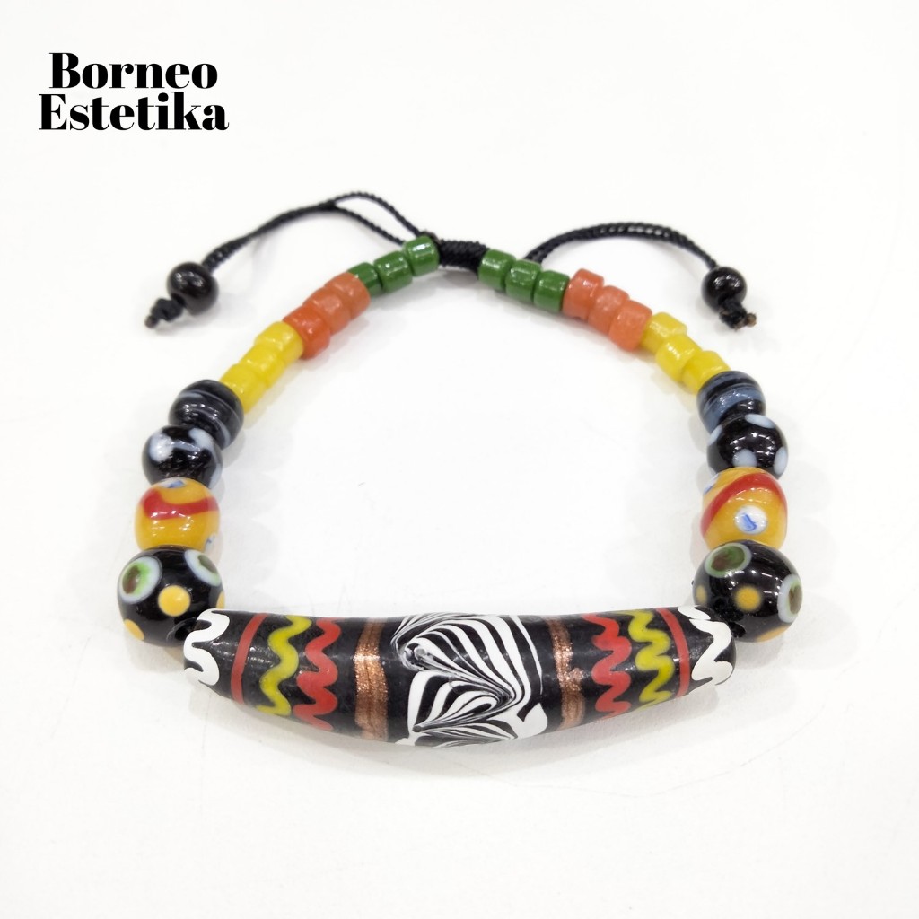 Gelang Manik Manik Kalimantan Gelang Etnik Oleh Oleh Kalimantan Model Batu Lukis