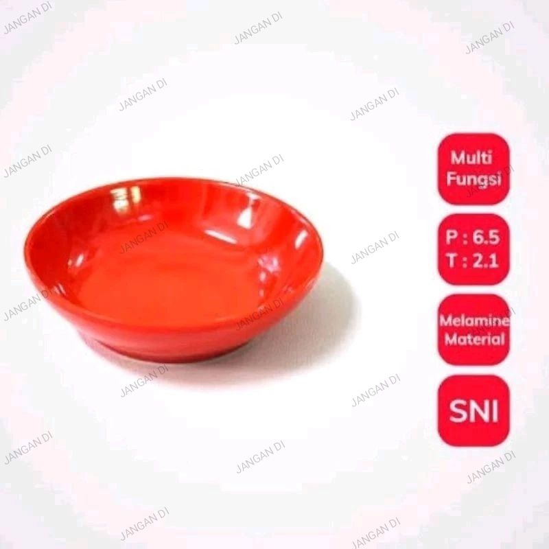 Vanda lepek melamin 6cm, lepek saus, tempat saus sambal