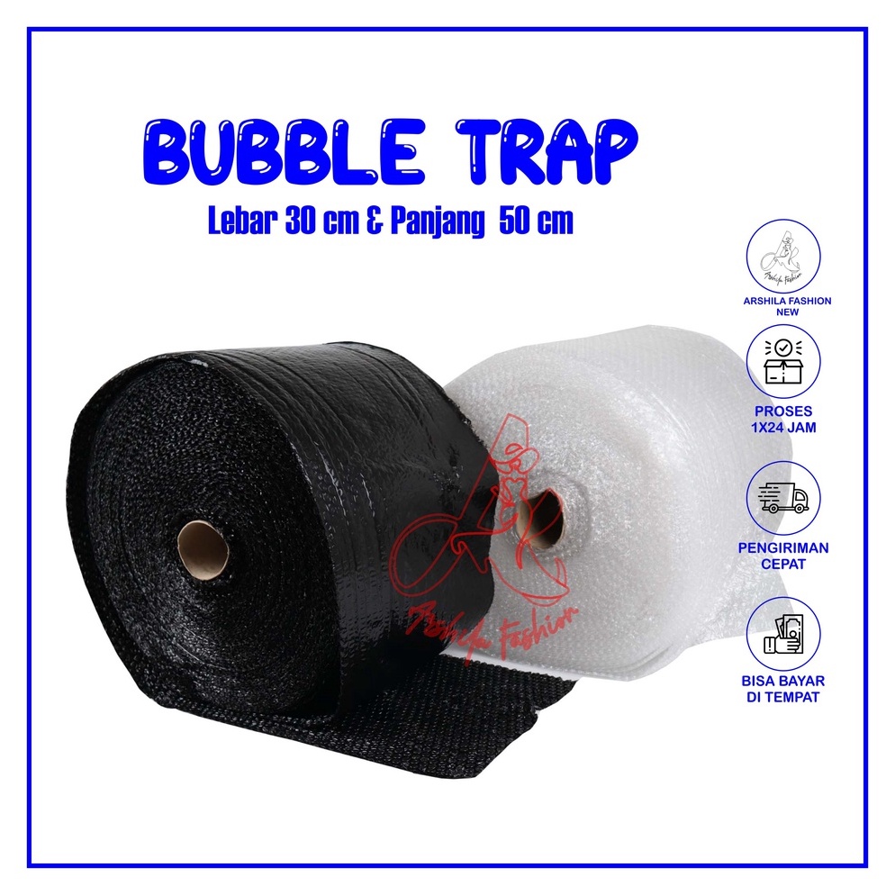 

PROMO Bubble Wrap Hitam Bening Roll 3 cm x 5 m Tebal Premium Ekonomi Nyaman