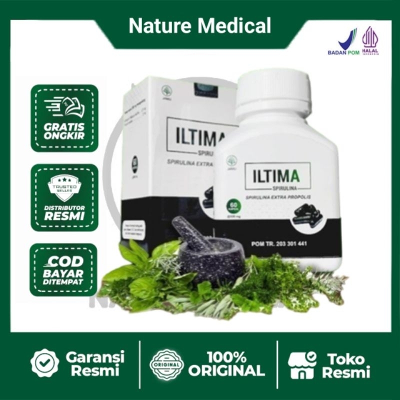 ILTIMA Spirulina Obat Batu Ginjal Herbal Menjaga Kesehatan Ginjal & Saluran Kemih