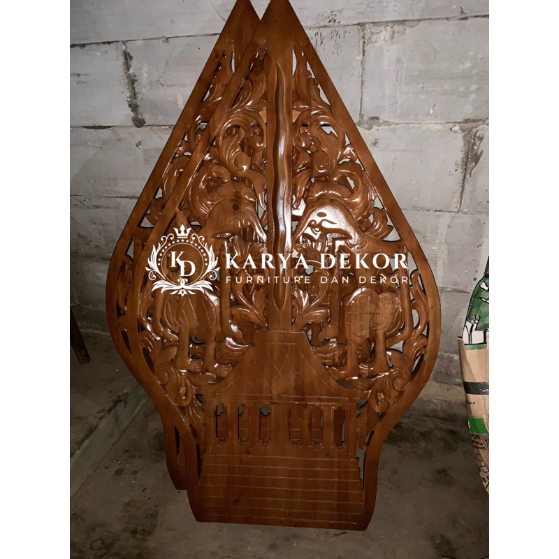 kelir wayang decor / backdrop kelir wayang / properti kelir wayang / kelir wayang kayu