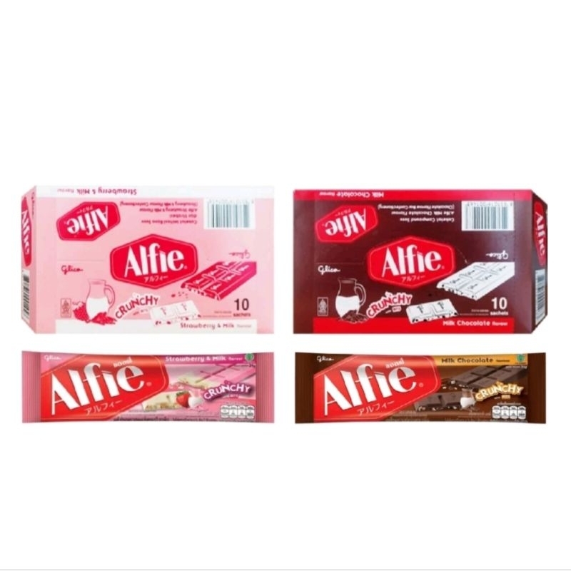 

Glico Alfie Coklat Compound Susu Crunchy Isi 10 Pcs