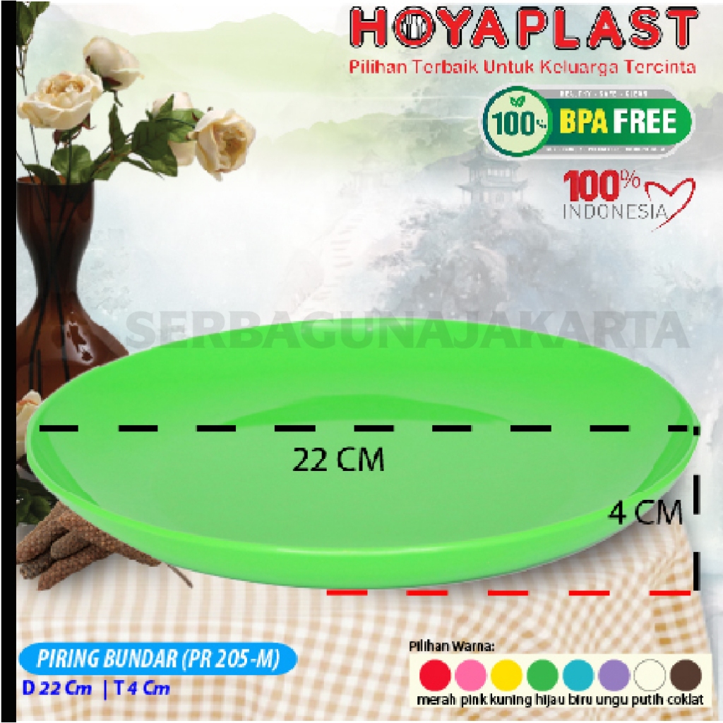 HOYAPLAST PIRING PLASTIK BUNDAR BPA FREE