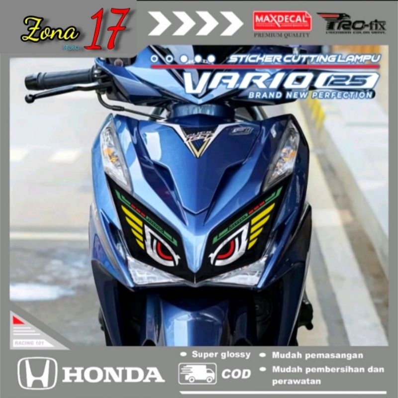 stiker variasi lampu vario old 125 CC