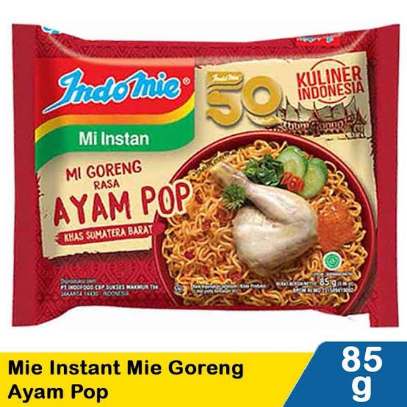 

mie goreng ayam pop dan mie goreng jumbo dan mie goreng kriuk pedas