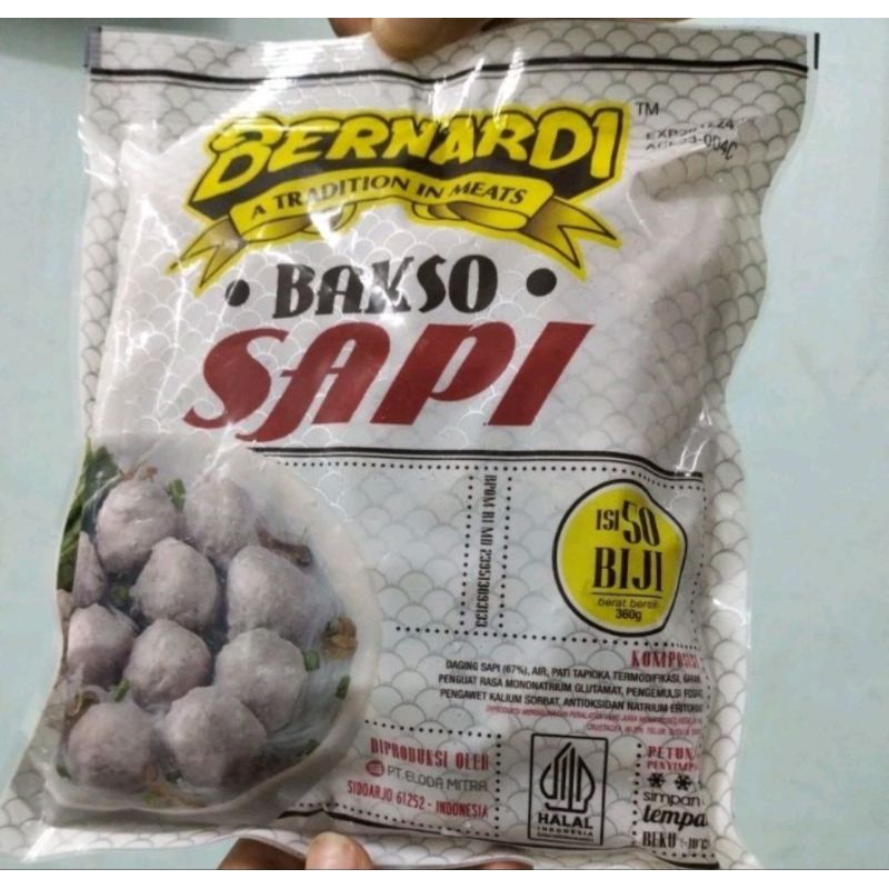 

HALAL Bernardi Bakso Halus isi 50 pcs