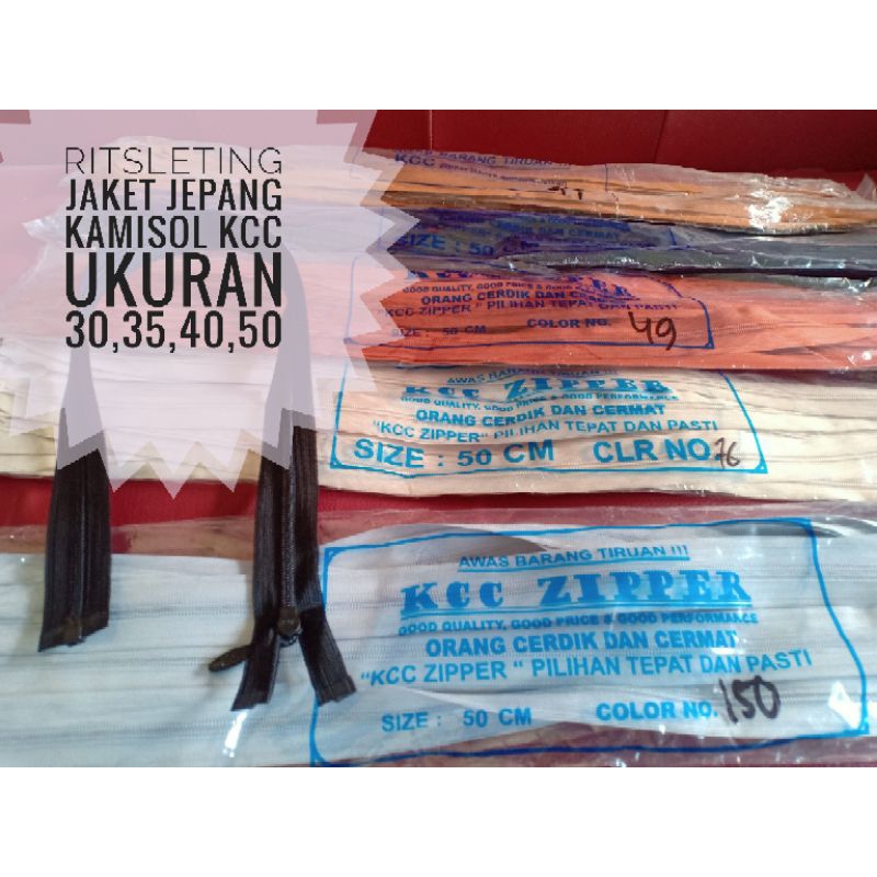Ritsliteng jaket jepang kamisol Kcc ukuran 30,35,40,50 cm