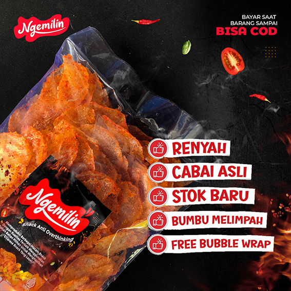 

Ngemilin Keripik Kaca Viral Snack Camilan Jajan Pedas Gurih Enak Renyah Kriuk 200g