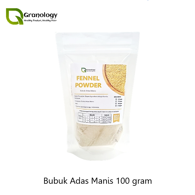 

Bubuk Adas Manis / Fennel Powder (100 gram) by Granology