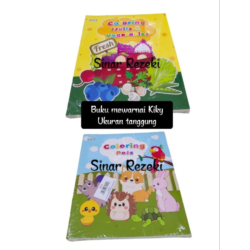 

1 pak = 10 buku!! Buku mewarnai kiky size tanggung/coloring book size tanggung/buku mewarnai anak murah kiky