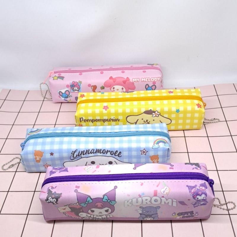 

Kotak Pensil Case Lontong Kain Plastik Resleting Labubu Sanrio Kuromi Melody Pompompurrin Cinnamorol