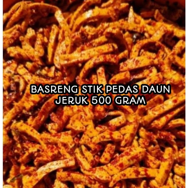 

viral basreng stik pedas daun jeruk 500 gram enak murah dan renyah