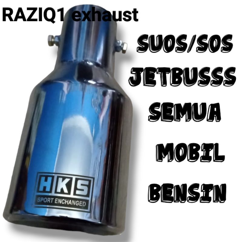 KNALPOT SUOS/SOS JETBUSSS MODEL BAUT SEMUA MOBIL BENSIN