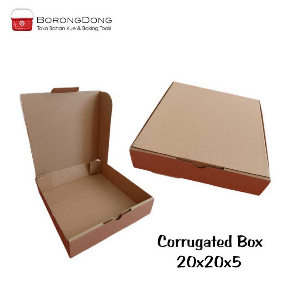 

Corrugated Box 20x20x5 Cm / Dus Pizza / Dus Brownies