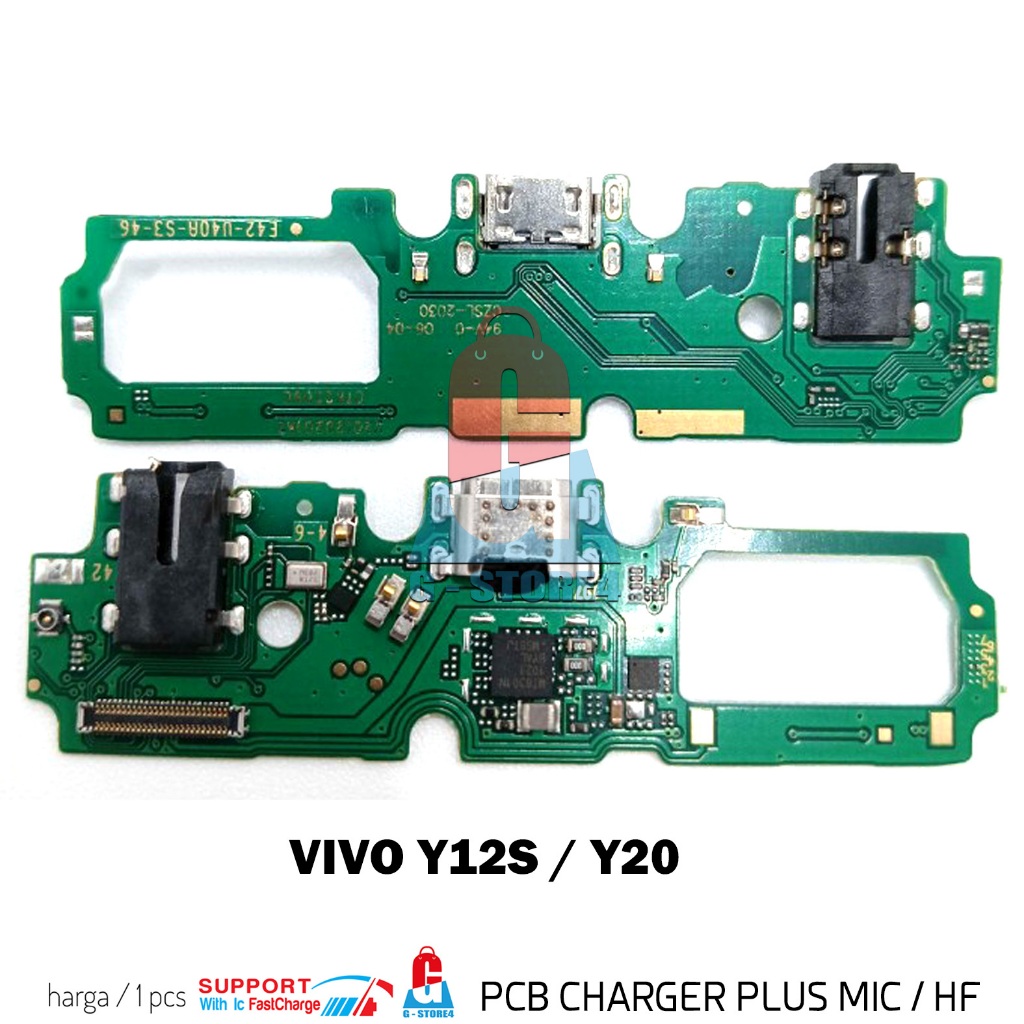 PCB CHARGER / PAPAN KONENKTOR CHARGER VIVO Y12S / Y20 ORIGINAL