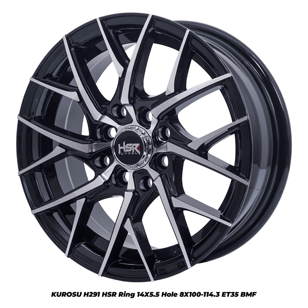 Pelek Mobil Picanto AirEv WagonR Hsr Kurosu Ring 14 Lebar 5.5 Offset 35