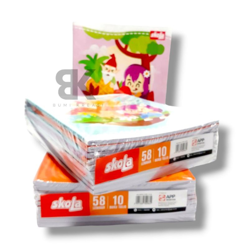

Buku Tulis SKOLA 58 Lembar - 1Pack 10Pcs