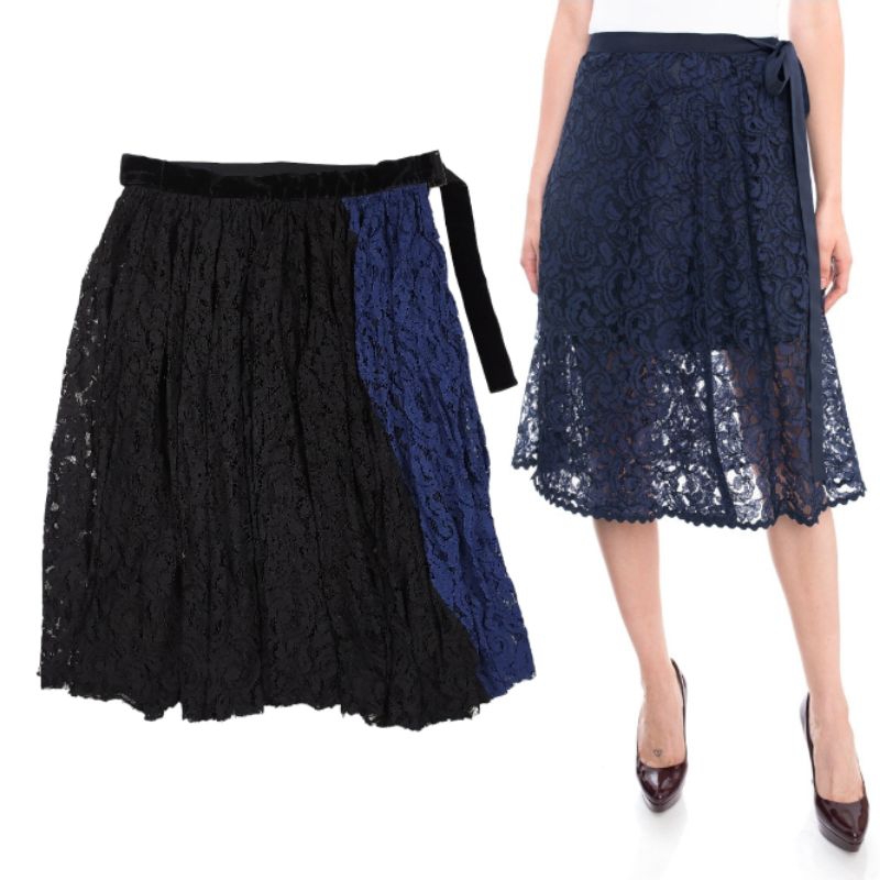 Sacai Lace Wrap Skirt